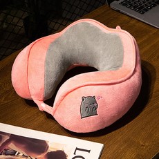 아이앤지마켓 목베개, 핑크 캣츠