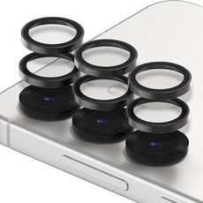 모란카노 메탈 링 카메라 렌즈 강화유리 세트 그레이, 1세트