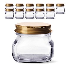 Mir Korea 方形K金色玻璃瓶, 12個, 400ml