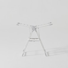 한샘 양날개 미디 빨래건조대, 화이트 + 연그레이