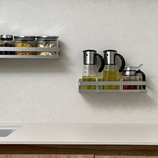 Everyweek 黏貼式304不鏽鋼調味料調味罐壁掛架
