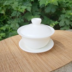 慶德鎭 白瓷 龍玉蓋碗 125ml, 單色, 1個