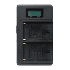 適用於 NP-F960 F970 兼容 F 型電池雙充電器燈片環形燈 Lookpad, 1個, DH-FB200