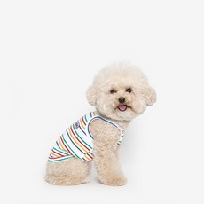 TUSTUS 狗狗彩虹吊帶背心 夏季服飾, 多色