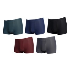 DOSSY 男童無縫素色平口內褲組 5入