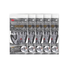 3M 舒適型止滑安全工作手套 S號, 混色灰, 5個