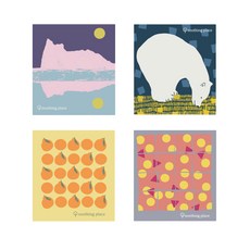 soothing place 一套 4 塊布, 1套