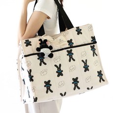 YMMAMA Double Big Yum Bag Kitsch 尿布包 黑兔款, 黑色兔子