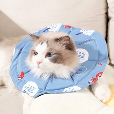 PASTEL PET 寵物圖案束繩頸圈, 1個, 藍色