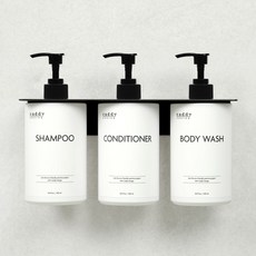 EBIN Caddy Design Ocoribin不鏽鋼304浮空分配器支架 3格 CDOD03, Matte Black, 1個