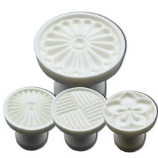 Puchi 大型年糕圖案壓模4件組, 單一顏色, 1套