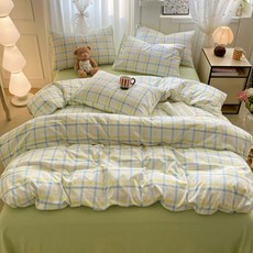알로데 로맨틱 패턴 이불커버, 04 체크모닝