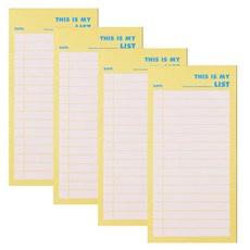 LUCALAB 霓虹燈清單記事本 L, 霓虹黃, 4個