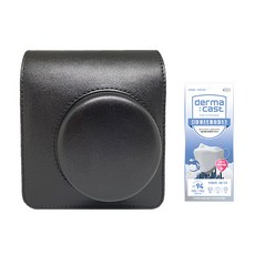 instax 拍立得 皮質專用包 黑色 +KF94口罩, 單品, 1組