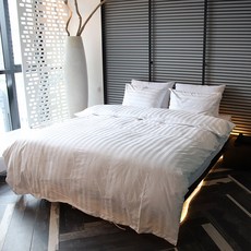 60支棉質條紋飯店式寢具組 K