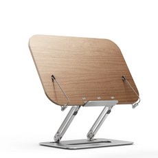 레인보우 3IN1 각도조절 북스탠드 독서대 노트북 태블릿PC 거치대, 오크, 1개