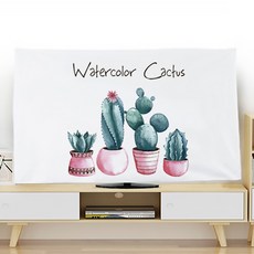 I Love Home 透明印花電視罩, 仙人掌