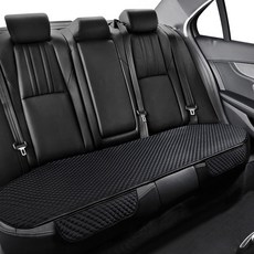 GMZ MOTORS 酷涼網眼汽車夏季通風座墊套, 1個, 後座3人坐墊 黑色