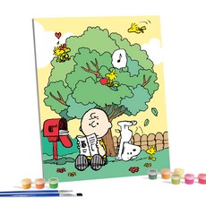 iLovePainting 花生漫畫 DIY 鑽石畫 40 x 50 cm, 情書, 1個