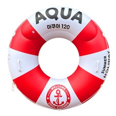 Durocharisma 印花游泳圈, 1個, 白+紅