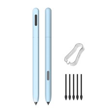 SPACE SHIELD 粉彩矽膠 Galaxy Tab S8 / S8+ / S8 Ultra Galaxy Tab S7 / S7 + / S7 FE S Pen 相容保護殼, 天空藍, 1個