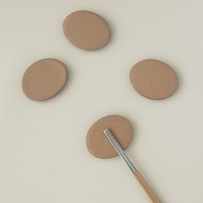 ROUND N FLAT Byrim湯匙筷子架, 土壤棕色, 4個