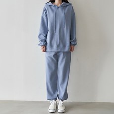 마켓에이 여성용 파스텔 트레이닝 후드 + 조거팬츠 세트