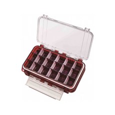 MEIHO 防水雙面收納盒 WG-1, 透明紅, 1個