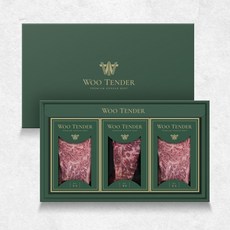 우텐더 한우 1++등급 (8) 등심 250g x 3개입 + 채끝 250g x 3개입 선물세트, 1세트