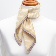 딥톡 줄무늬 패턴 컬러 쁘띠 스카프 DT0576