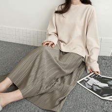 Borimam 褶皺拼色大尺碼長版洋裝 孕婦裝 La584