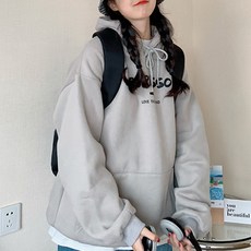 깔끔 데일리 오버핏 임산부 상의 후드티