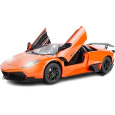 藍寶堅尼 1:14 穆爾西耶拉戈 開門式遙控車 LP670, 1個, 橘色