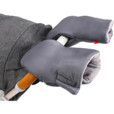 Sodam Mall 實用嬰兒車暖手套 手套型 2入組, 灰色, 1套