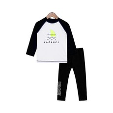 URAVI 孩童防曬長袖泳衣和長褲組