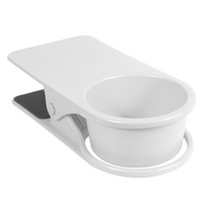 桌邊杯架夾, 1個, 白色