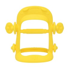 Soboqi 孩童矽膠汽車造型固齒器, 單品, 黃色, 1個