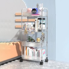 GAGU FEELING 移動式層架推車, 4層, 透明