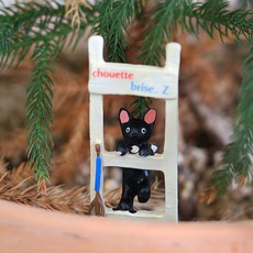 귀여운 핸드메이드 화분 데코장식 가든픽, 냐옹사다리