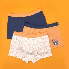pudding underwear 男童棉帶四角內褲 3 件套