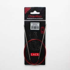 ChiaoGoo SS 紅色蕾絲輪針 80cm 7032-2.5, 1個