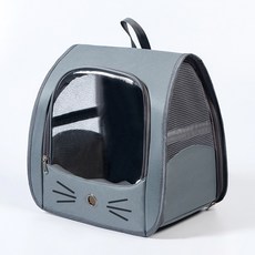 PASTEL PET 寵物翹鬍子後背式外出包, 1個, 灰色