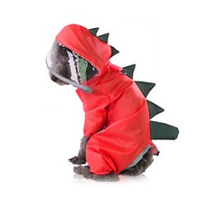 暴龍恐龍狗狗雨衣, 紅色的