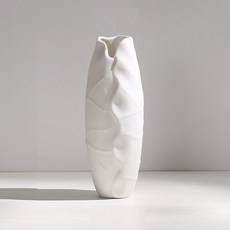 리버그린 깔끔한 오브제 화병 F타입, 화이트, 1개