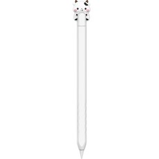 Nowfeel Apple Pencil第2代矽膠保護殼, 斑馬白, 1個
