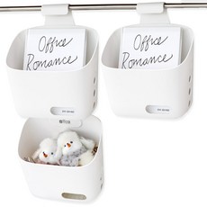 ffcat Mega Store 浴室掛式瀝水籃 收納籃, 3個, 白色