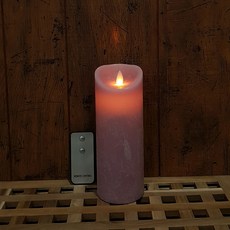 아둥놀이터 LED 흔들리는 건전지 촛불 캔들 20cm, 퍼플