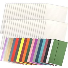 2Youngdesign 信紙 40p + 大信封 20p 套組, 白色(信紙), 隨機出貨(信封), 1個