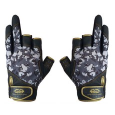 GBmild UV 酷迷彩手套 3 切 GB-F1007, BK木炭