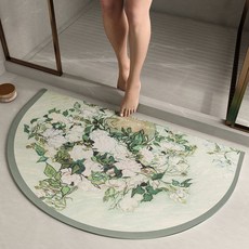 AFAMIC 艾法 油畫系半圓橡膠珪藻土吸水軟地墊